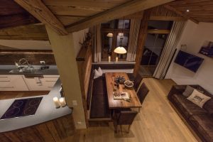 Top Ansicht des Wohnraums der Ferienwohnung Chalet Alpin in Heiligenblut