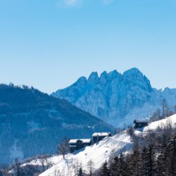 Schneelandschaft im Winterurlaub in Kärnten am Großglockner